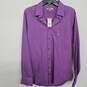 Fitted Purple Collared Dress Shirt image number 1