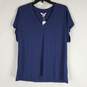 Tommy Bahama Women Blue V-Neck Tee S NWT image number 1