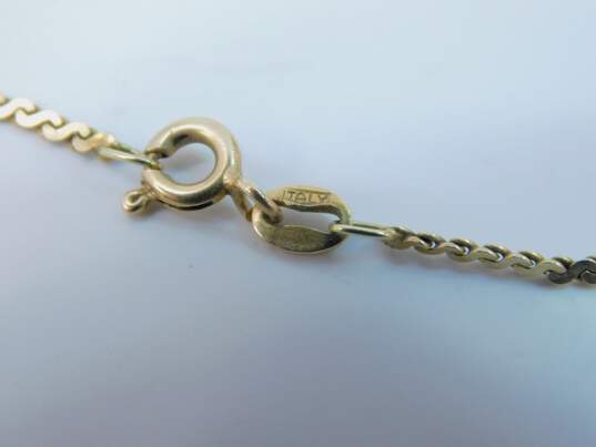 Fancy 14k Yellow Gold Chain Necklace 3.7g image number 6