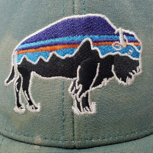 Patagonia Buffalo Bison Patch Sunset Mountain Live Simply Clean Trucker Hat image number 2