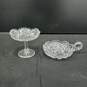 Bundle of 2 Clear Cut Crystal Dishes image number 1
