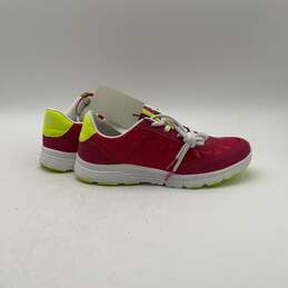 NWT Womens Pink Yellow Low Top Lace Up Running Sneaker Shoes Size 7.5 alternative image