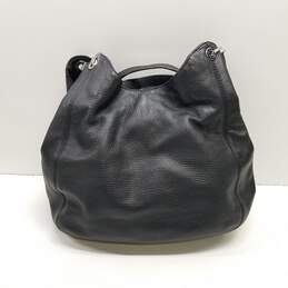 Michael Kors Fulton Black Pebbled Leather Medium Shoulder Bag alternative image