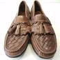 BASS Broward Weejuns Tassel Brown Leather Loafers Shoes Men's Size 11 M image number 3