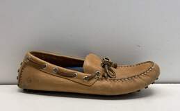 Sperry Top-Sider Beige Leather Casual Loafer Boat Shoes Men's Size 10.5