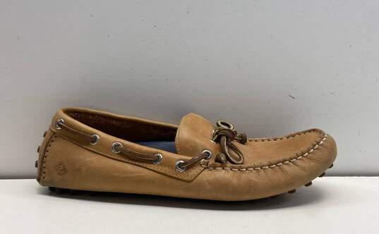 Sperry Top-Sider Beige Leather Casual Loafer Boat Shoes Men's Size 10.5 image number 1