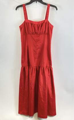 NWT Derek Lam 10 Crosby Womens Red Drop Waist Selena Fit & Flare Dress Size 4
