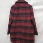 Coach Plaid Long Peacoat Size XS NWT image number 2