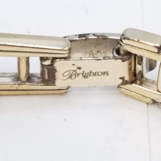 Brighton Silver Tone Scroll Design Panel 7nIn Bracelet 41.0g image number 4