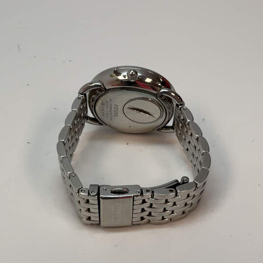 Designer Coach ES-3712 Silver-Tone Chronograph Round Dial Analog Wristwatch image number 4