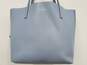 Kate Spade All Day Gallery Leather Blue Tote Bag image number 2