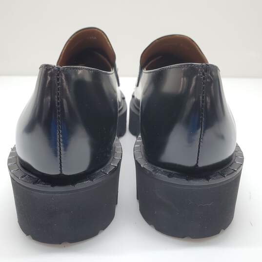 Aquatalia Italy Alexi Black leather Loafers Women's Size 11M image number 3