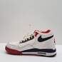 Nike Flight Legacy White Red Athletic Shoes Men's Size 8 image number 2