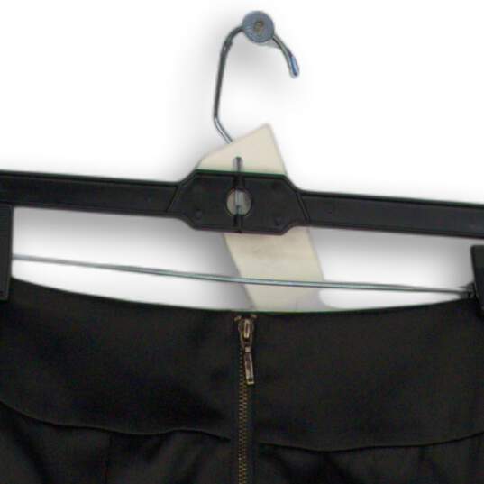 Express Womens Black Ruffle Hem Back Zip Pull-On Mini Skirt Size 0 image number 4
