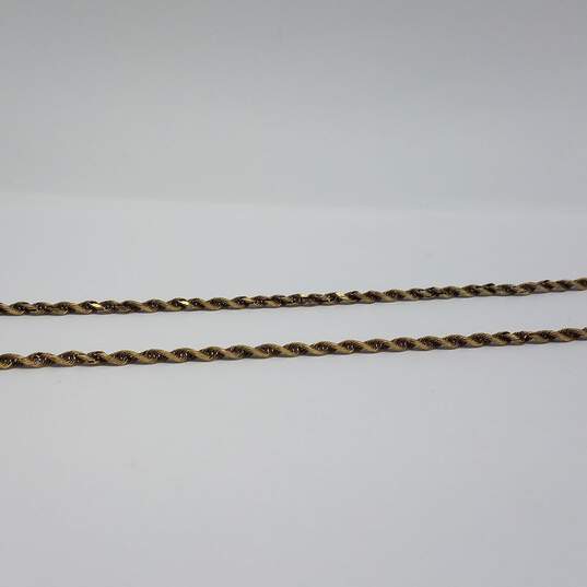 OR 14k Gold 2mm Rope Chain Necklace 6.0g image number 2
