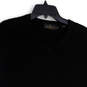 Mens Black Sleeveless V-Neck Cable Knit Pullover Sweater Vest Size Large image number 3