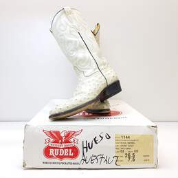 Western Boots Rudel Bone Sierra Men Boots Size 7.5