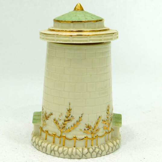 2002 Lenox Lighthouse Seaside Spice Jar Fine Ivory China Garlic image number 2