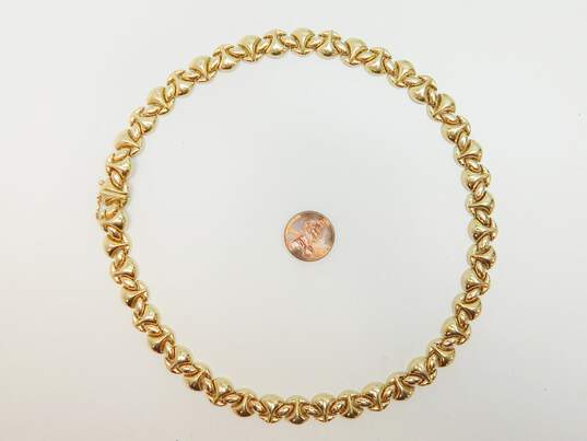 14K Yellow Fancy Linked Necklace 47.4g image number 8
