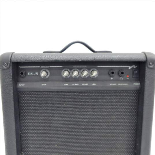 Crate Brand BX-15 Model Black Electric Bass Guitar Amplifier w/ Power Cable image number 5