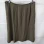 Eileen Fisher Women's Olive Green Silk/Spandex Skirt Size S image number 5