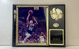 Signed Larry Bird - Boston Celtics 8 x 10 Photo Plaque