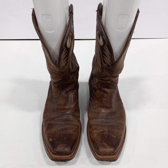 Ariat Leather Western Style Pull-On Boots Size 10.5D image number 3