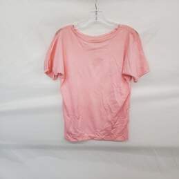 Via la Vintage Pink Cotton Blend Open Knit Palm Tree Top WM Size M alternative image