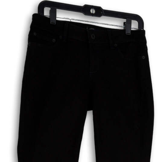 Womens Black Dark Wash Pockets Stretch Denim Bootcut Jeans Size 6/28 image number 3