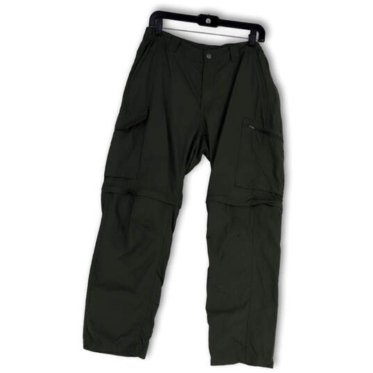 Mens Green Flat Front Pocket Straight Leg Silver Ridge Cargo Pants Sz 34X30 image number 1