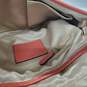 Coach Signature Jacquard Orange Leather Trim Mini Hobo Bag image number 5