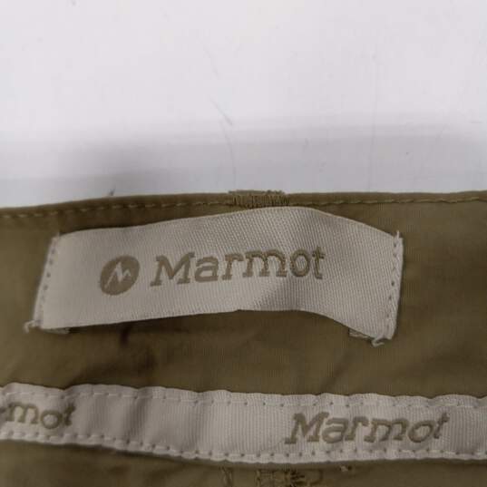 Marmot Cargo Style Green Nylon Hiking Pants Size 34 image number 3