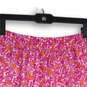 J. Crew Womens Pink Floral Elastic Waist Pleated A-Line Skirt Size S image number 4