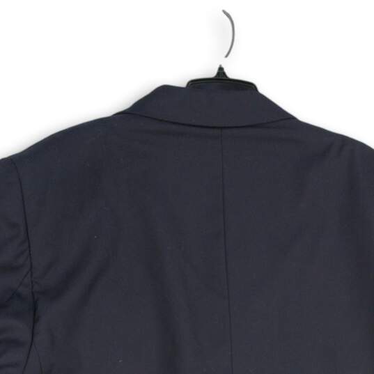 NWT Soprano Disegno Collezione Mens Navy Notch Lapel Two-Button Blazer Size 54R image number 4