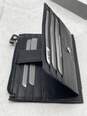 Enrico Coveri Mens Black Leather Card Holder Bifold Wallet W-0503590-Iri Men Black Card Wallet image number 4