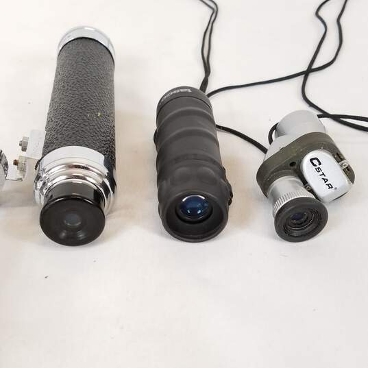 Small Table Top Telescope and 2 Monoculars Lot of 3 Assorted  Sight Seeing Instruments image number 4