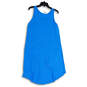 NWT Womens Blue Scoop Neck Sleeveless Pullover Tank Dress Size Small image number 1
