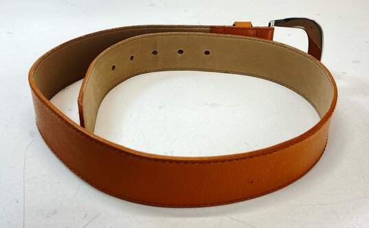 Michael Kors Brown Leather Belt Women's Size S image number 4