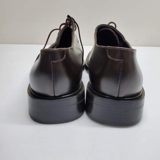 Calvin Klein Men US Size 11 Oxford Leather Dress Shoe Brown Made in Italy image number 4
