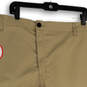 NWT Mens Beige Flat Front Pockets Relaxed Fit Chino Shorts Size 44 image number 4
