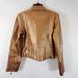 Roca Wear Women Bronze/Gold Leather Jacket Sz L image number 4