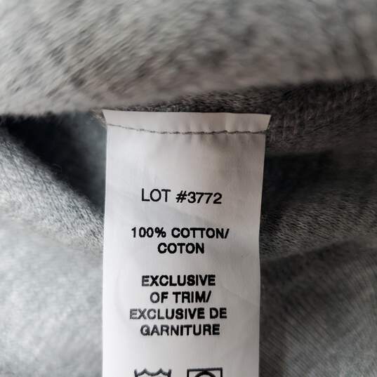 Reigning Champ Gray Cotton Snap Up V-Neck LS Sweater LG image number 5