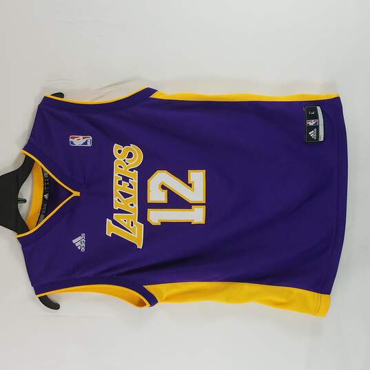 Adidas Boy Purple Lakers Howard 12 Jersey L image number 1