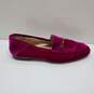 Sam Edelman Flats Raspberry Velvet Shoes Loraine Pink Loafers Sz 9.5W image number 4