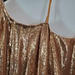 Aidan Women's Gold Sequin Dress SZ 10 NWT alternative image