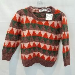 Zara Pullover Long Sleeve Knit Sweater Women's Size S