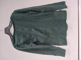 Eddie Bauer Green Long Sleeved Thermal Button Shirt Women's Size M alternative image