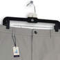 NWT Mens Gray Flat Front Slash Pocket Athletic Golf Chino Shorts Size 42 image number 3