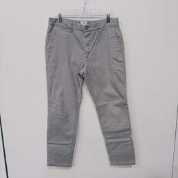 H&M Men's Light Gray Slim Fit Chino Pants Size 34