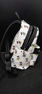 Loungefly Disney Parks White Leather Backpack w/Mickey Mouse Designs image number 3